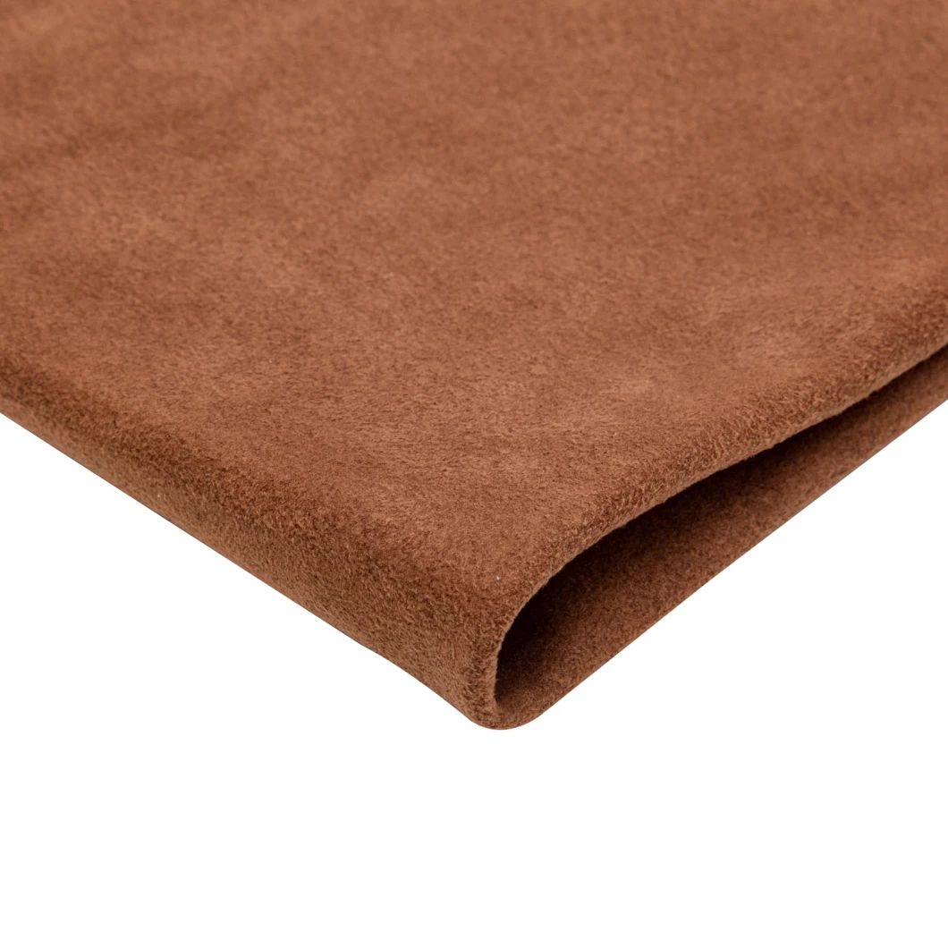 Suede Microfiber Soft Suede PU Non Woven Leather Fabric for Shoes Upholstery Box Cover