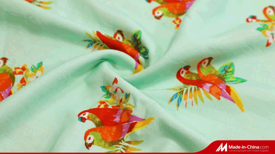 Manufacturer Customized Home Textile Digital Print Linen Viscose Fabric for Garment Household