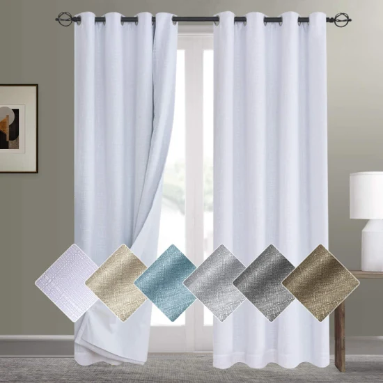 Living Room Shading Decorative Polyester Soft Curtain Fabric